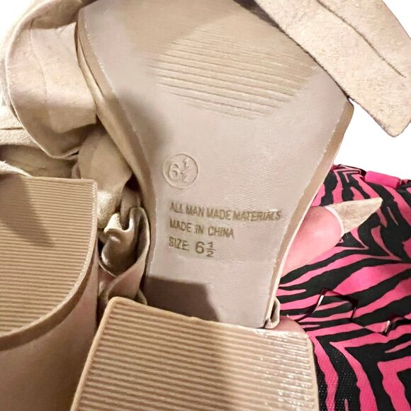 Fashion Nova Open Toe Heels   Size 6.5 - Picture 9 of 9